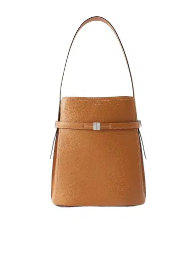 TOTEME Belted Textured-leather Tote | Thumbnail 1