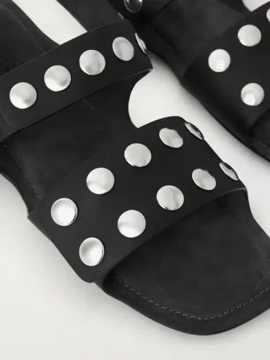 Khaite Boden Studded Leather Sandals | Thumbnail 5