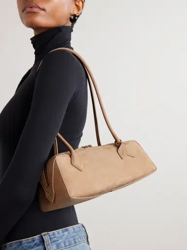 Alaïa Le Teckel Medium Nubuck Shoulder Bag | Thumbnail 2