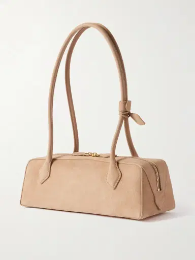 Alaïa Le Teckel Medium Nubuck Shoulder Bag | Thumbnail 3