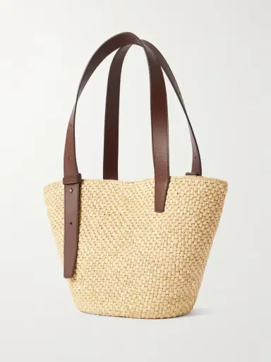 LIÉ STUDIO The Bianca Small Leather-trimmed Raffia Tote | Thumbnail 3 LIÉ STUDIO The Bianca Small Leather-trimmed Raffia Tote | Thumbnail 3