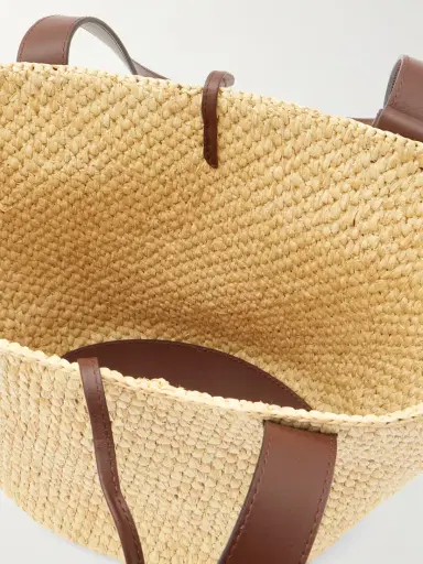 LIÉ STUDIO The Bianca Small Leather-trimmed Raffia Tote | Thumbnail 5 LIÉ STUDIO The Bianca Small Leather-trimmed Raffia Tote | Thumbnail 5