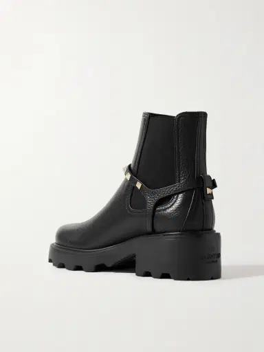 Valentino Garavani Beatle Rockstud 55 Leather Chelsea Boots | Thumbnail 2
