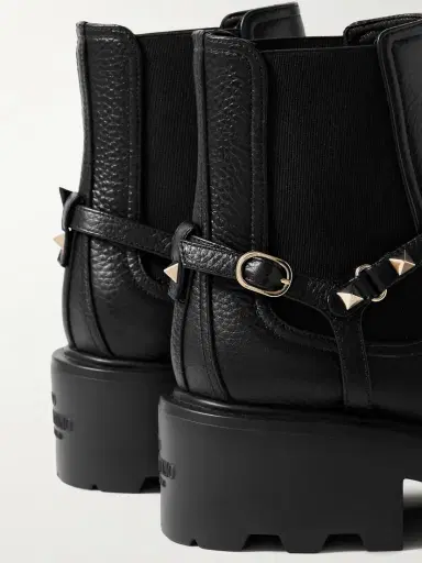 Valentino Garavani Beatle Rockstud 55 Leather Chelsea Boots | Thumbnail 4