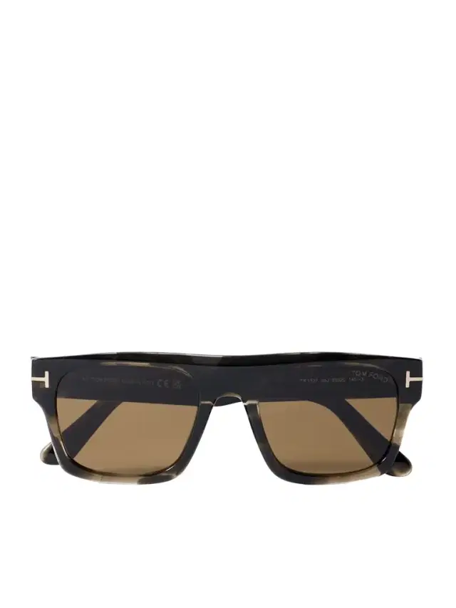 Tom Ford Cyrus Square-frame Tortoiseshell Acetate Sunglasses
