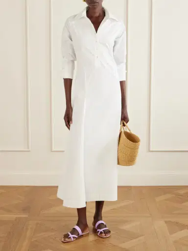 Rosie Assoulin Groovy Cotton-poplin Maxi Dress | Thumbnail 2 Rosie Assoulin Groovy Cotton-poplin Maxi Dress | Thumbnail 2
