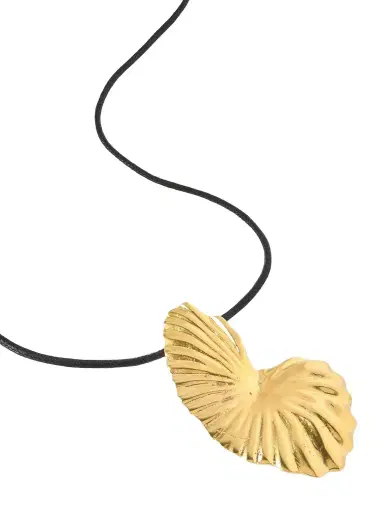 YSSO The Birth Of Venus Gold-plated And Cord Necklace | Thumbnail 1