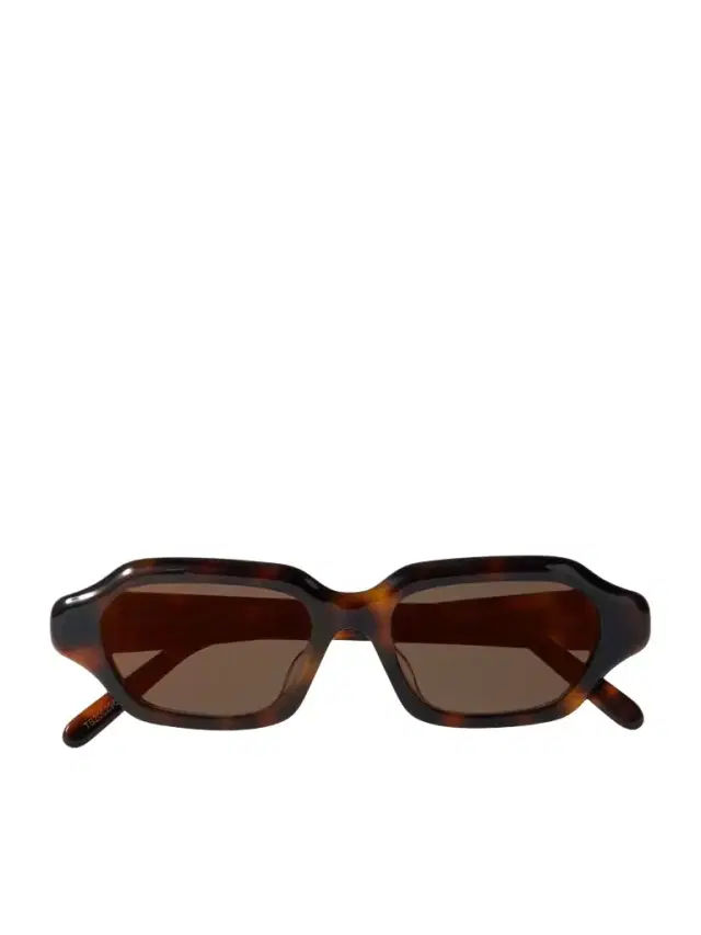 Rectangular-frame Tortoiseshell Acetate Sunglasses