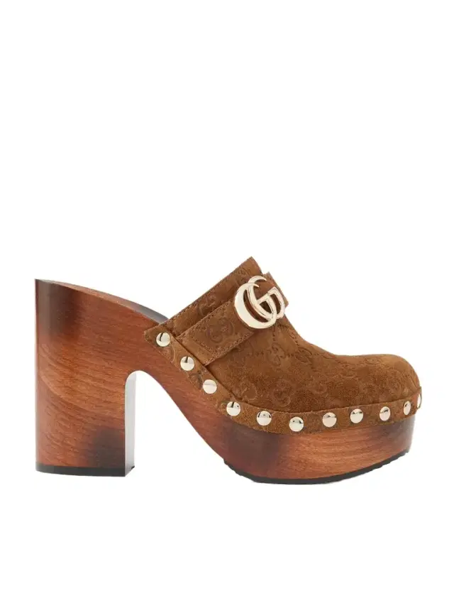 Logo-debossed Suede Clogs