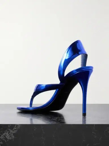 Alaïa Tong 90 Mirrored-leather Sandals | Thumbnail 3