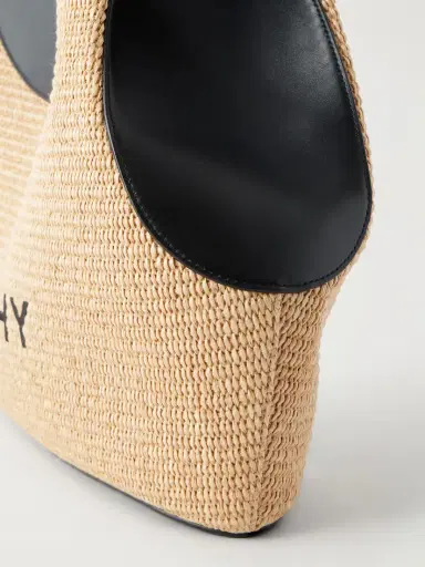 Givenchy Facet Embroidered Leather-trimmed Raffia Tote | Thumbnail 6