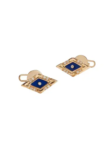 L’Atelier Nawbar Mini Eye 18-karat Gold, Lapis Lazuli And Diamond Earrings | Thumbnail 1