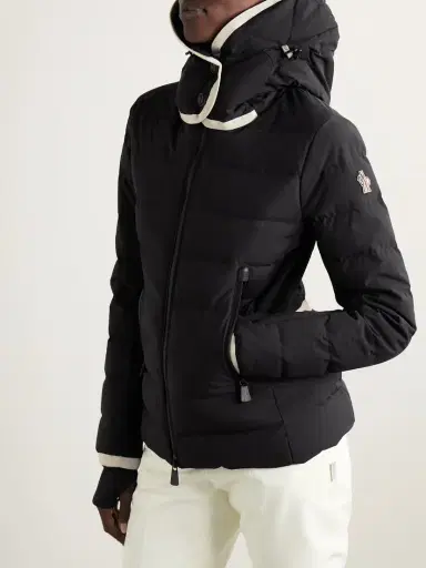 Moncler Grenoble Lamoura Hooded Grosgrain-trimmed Quilted Down Ski Jacket | Thumbnail 3