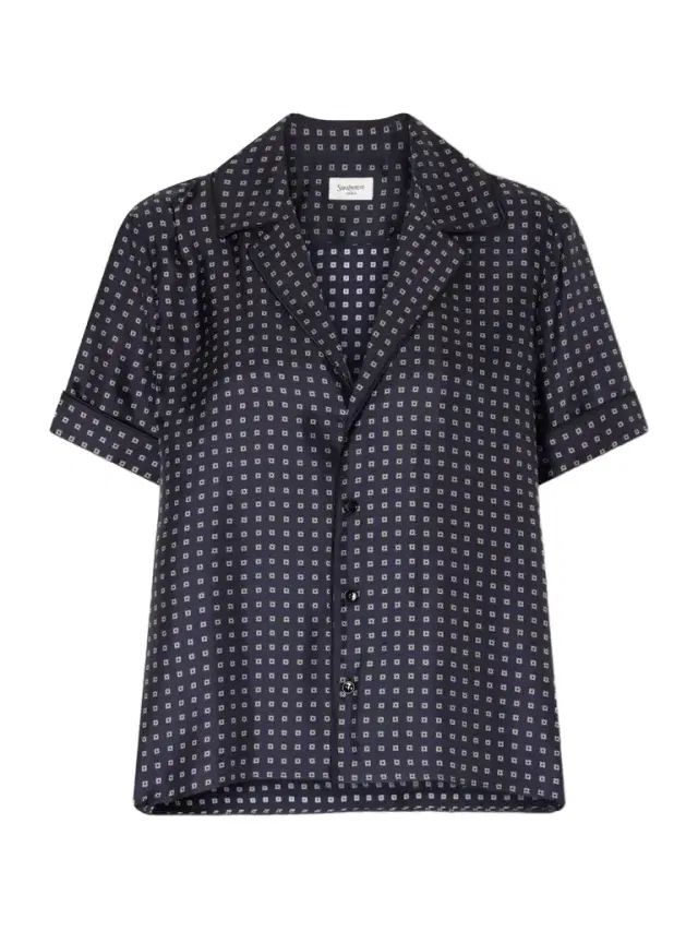 Printed Silk-twill Shirt