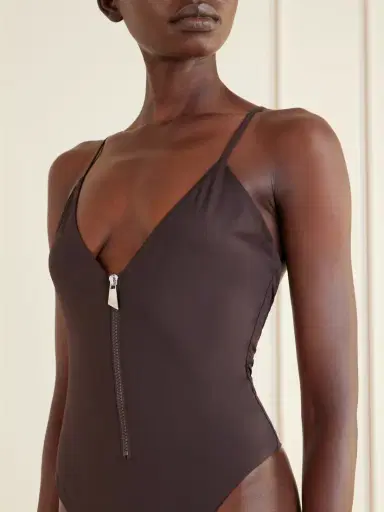 The Attico Half-zip One-piece Swimsuit | Thumbnail 4 The Attico Half-zip One-piece Swimsuit | Thumbnail 4