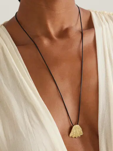 YSSO Whisper Of The Wind Gold-plated And Cord Necklace | Thumbnail 2