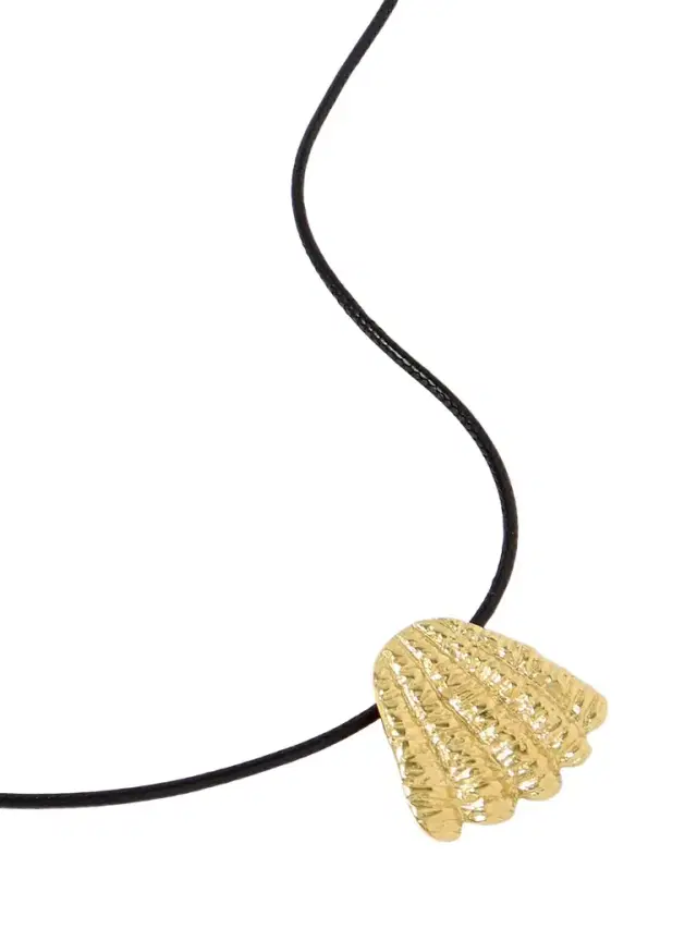 Whisper Of The Wind Gold-plated And Cord Necklace Whisper Of The Wind Gold-plated And Cord Necklace