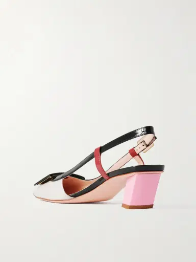 Roger Vivier Belle Vivier 45 Color-block Patent-leather Slingback Pumps | Thumbnail 3