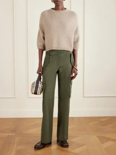 Burberry Leather-trimmed Checked Coated-canvas Top Handle Bag | Thumbnail 6 Burberry Leather-trimmed Checked Coated-canvas Top Handle Bag | Thumbnail 6