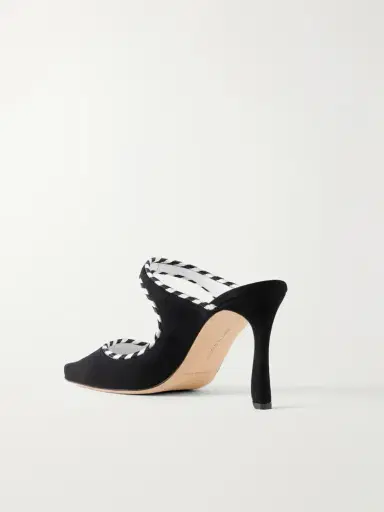 Manolo Blahnik Pura 90 Suede Mules | Thumbnail 3 Manolo Blahnik Pura 90 Suede Mules | Thumbnail 3