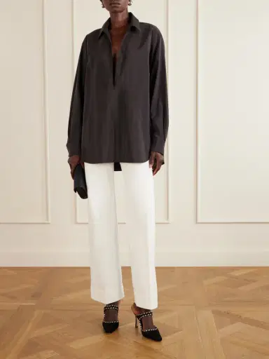 Manolo Blahnik Pura 90 Suede Mules | Thumbnail 4 Manolo Blahnik Pura 90 Suede Mules | Thumbnail 4