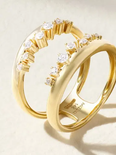 Mizuki 14-karat Gold Diamond Ring | Thumbnail 4 Mizuki 14-karat Gold Diamond Ring | Thumbnail 4