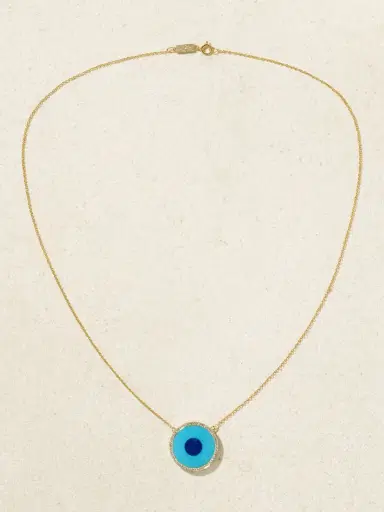 Jennifer Meyer Evil Eye 18-karat Gold Multi-stone Necklace | Thumbnail 4