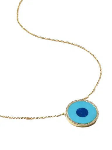 Jennifer Meyer Evil Eye 18-karat Gold Multi-stone Necklace | Thumbnail 1