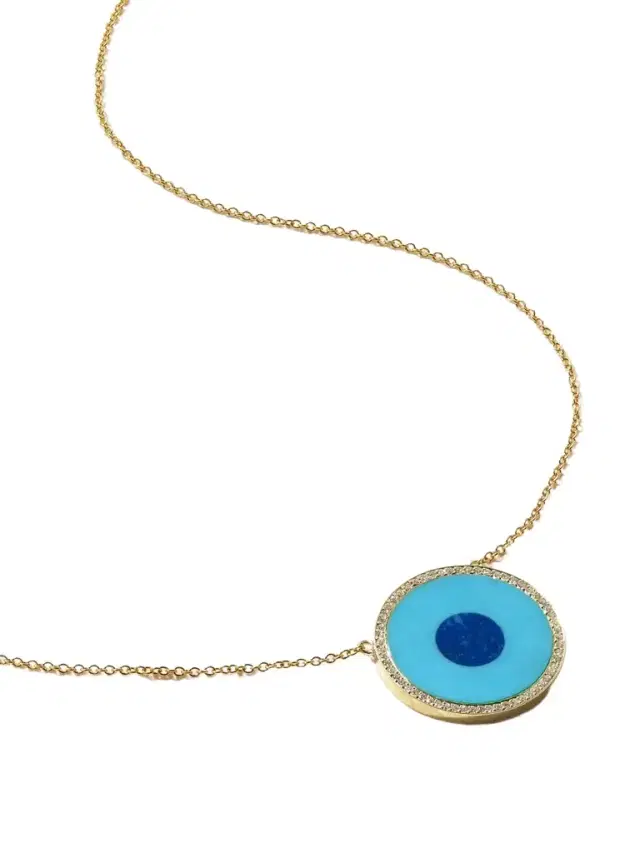 Jennifer Meyer Evil Eye 18-karat Gold Multi-stone Necklace