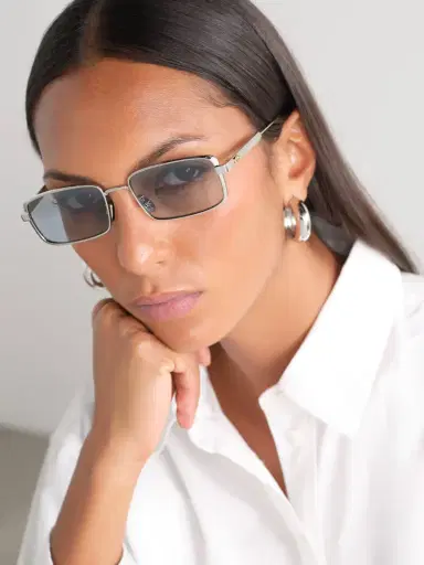 DIOR Eyewear Diorcannage S2u Rectangular-frame Silver-tone Sunglasses | Thumbnail 2 DIOR Eyewear Diorcannage S2u Rectangular-frame Silver-tone Sunglasses | Thumbnail 2