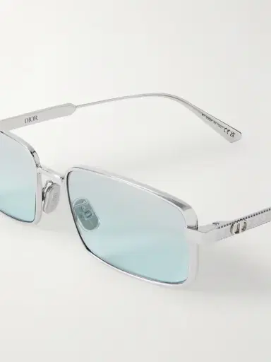 DIOR Eyewear Diorcannage S2u Rectangular-frame Silver-tone Sunglasses | Thumbnail 4 DIOR Eyewear Diorcannage S2u Rectangular-frame Silver-tone Sunglasses | Thumbnail 4