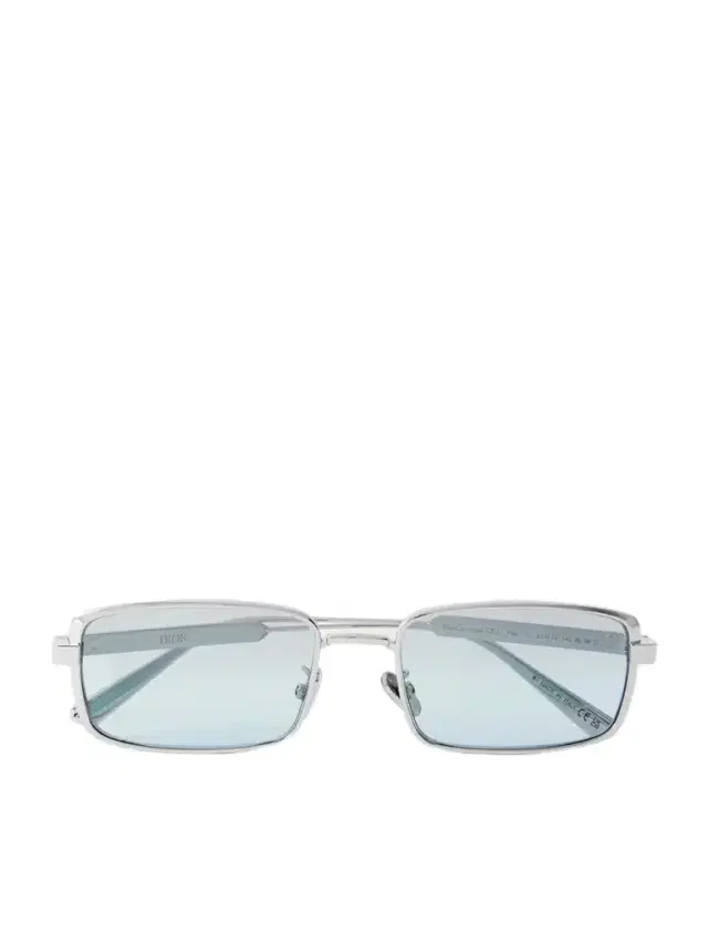 DIOR Eyewear Diorcannage S2u Rectangular-frame Silver-tone Sunglasses
