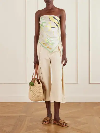 Loewe + Paula's Ibiza Printed Silk-twill Scarf | Thumbnail 2
