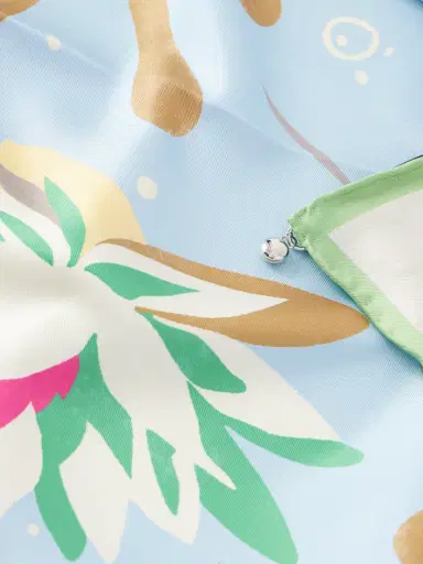 Loewe + Paula's Ibiza Printed Silk-twill Scarf | Thumbnail 4