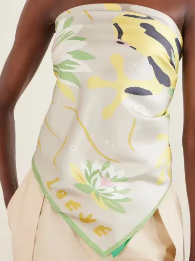 Loewe + Paula's Ibiza Printed Silk-twill Scarf | Thumbnail 5
