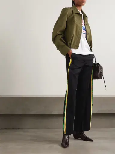 Loewe Embroidered Cotton And Silk-blend Jacket | Thumbnail 2 Loewe Embroidered Cotton And Silk-blend Jacket | Thumbnail 2