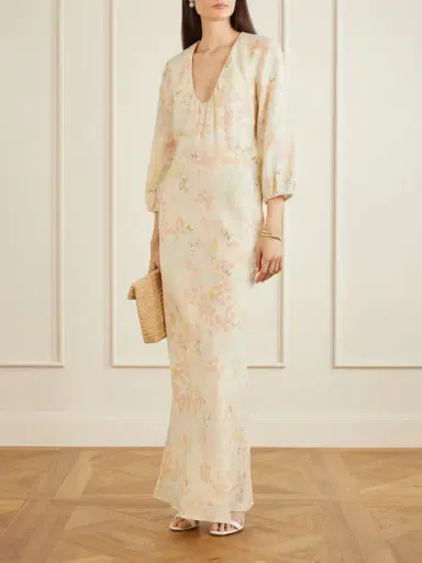 BERNADETTE Beau Floral-print Linen Maxi Dress | Thumbnail 2 BERNADETTE Beau Floral-print Linen Maxi Dress | Thumbnail 2