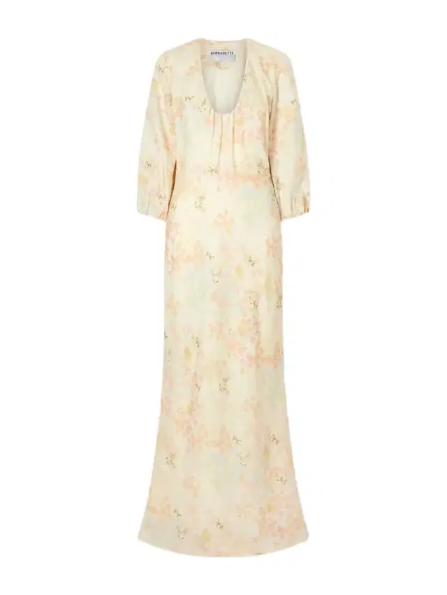 Beau Floral-print Linen Maxi Dress