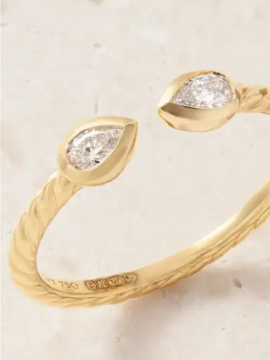 David Yurman Cable 18-karat Gold Diamond Ring | Thumbnail 5 David Yurman Cable 18-karat Gold Diamond Ring | Thumbnail 5
