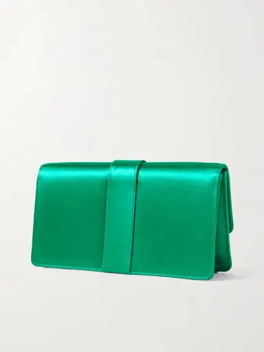 Manolo Blahnik Capri Crystal-embellished Satin Clutch | Thumbnail 3