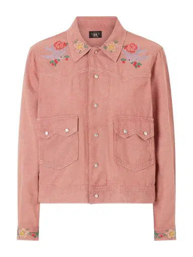 RRL Billie Embroidered Cotton Linen Blend Shirt | Thumbnail 1 RRL Billie Embroidered Cotton Linen Blend Shirt | Thumbnail 1