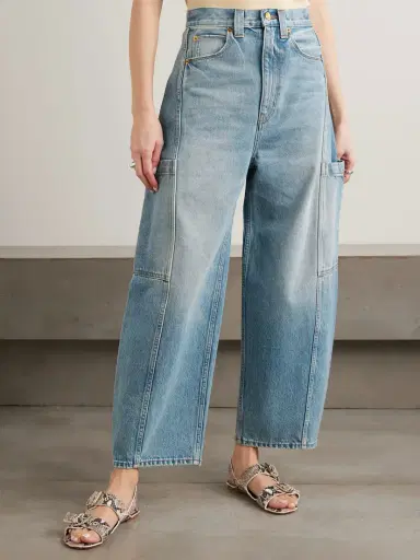 Jamie Haller The Crop Painter Cropped Mid-rise Wide-leg Jeans | Thumbnail 3