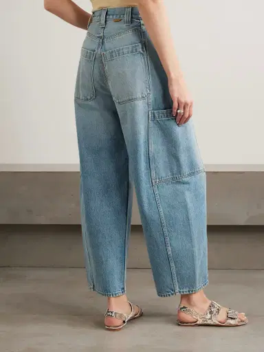 Jamie Haller The Crop Painter Cropped Mid-rise Wide-leg Jeans | Thumbnail 4