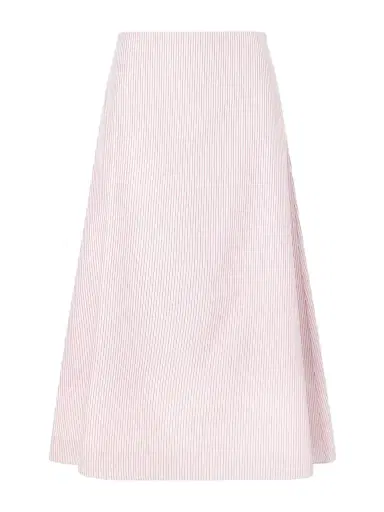 TWP A-line Striped Cotton Midi Skirt | Thumbnail 1