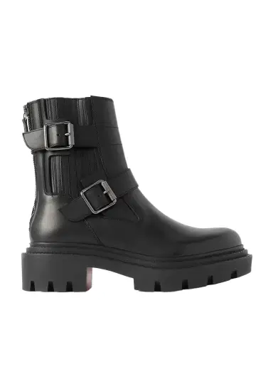 Christian Louboutin Oxybootie Buckled Leather Ankle Boots | Thumbnail 1 Christian Louboutin Oxybootie Buckled Leather Ankle Boots | Thumbnail 1