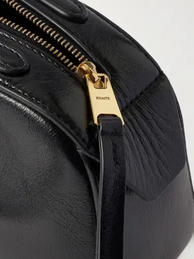 Khaite Simona Glossed-leather Shoulder Bag | Thumbnail 4