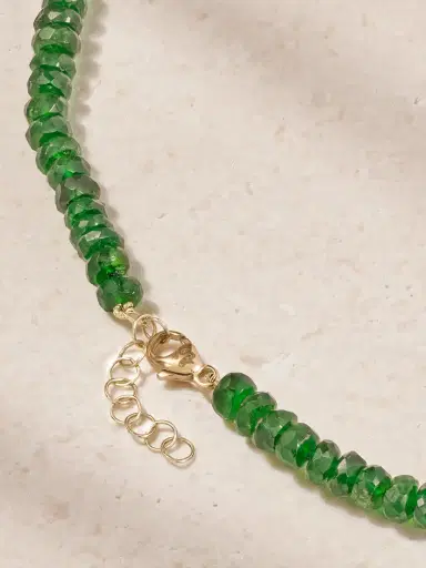 JIA JIA 14-karat Gold Oracle Chrome Diopside Necklace | Thumbnail 3