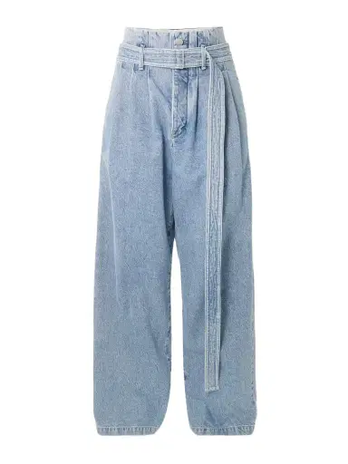 AGOLDE + Maria Mcmanus Corset Wide Leg Belted Pintucked High-rise Jeans | Thumbnail 1 AGOLDE + Maria Mcmanus Corset Wide Leg Belted Pintucked High-rise Jeans | Thumbnail 1