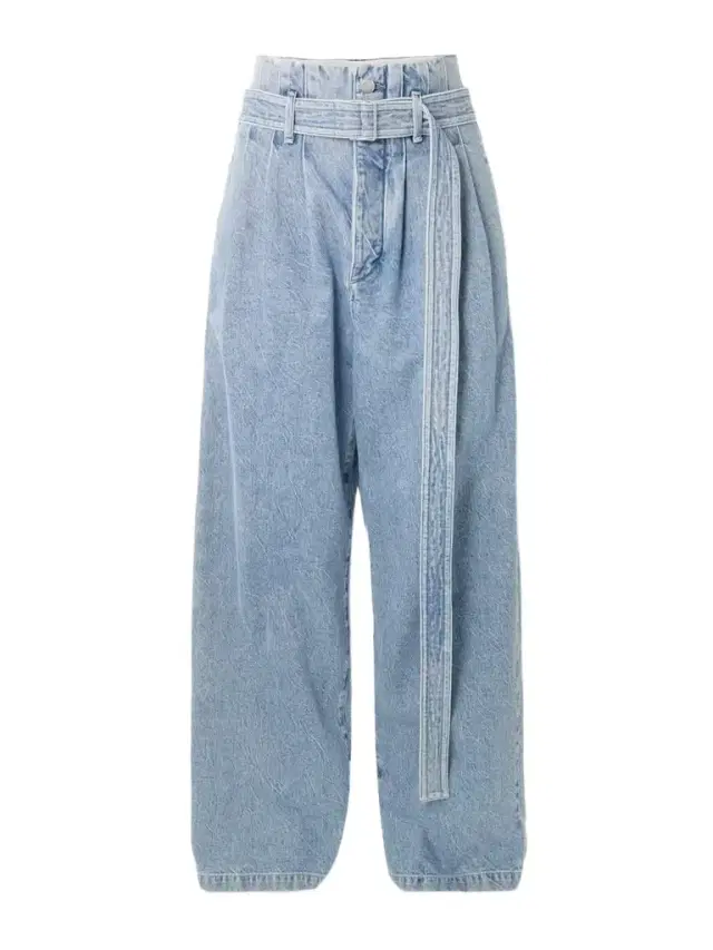 AGOLDE + Maria Mcmanus Corset Belted Pintucked High-rise Wide-leg Jeans