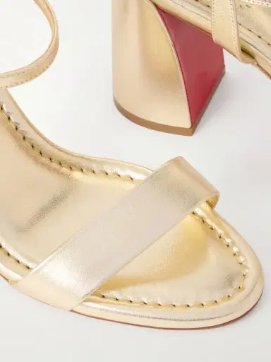 Christian Louboutin Miss Jane 85 Metallic Leather Sandals | Thumbnail 5 Christian Louboutin Miss Jane 85 Metallic Leather Sandals | Thumbnail 5